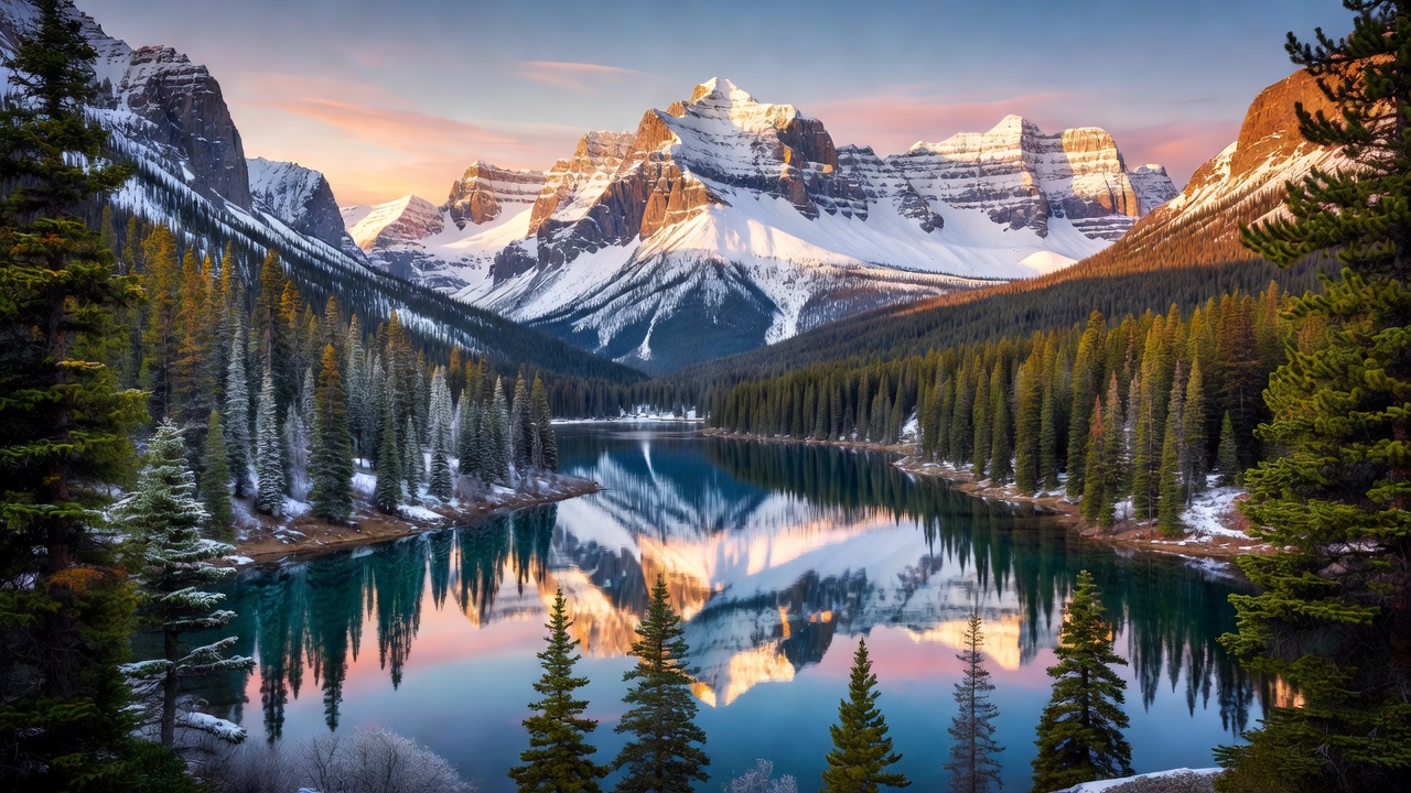 Rocky Mountains Sunrise